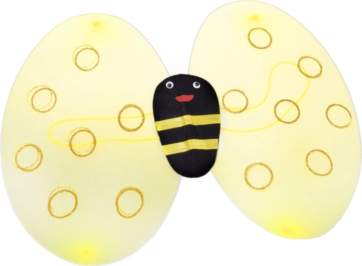Leichte glitzernde Bienenflügel