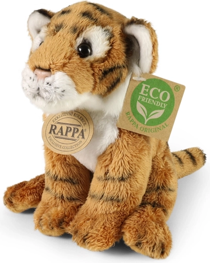 Sitzender Plüsch-Tiger 15 cm – umweltfreundlich