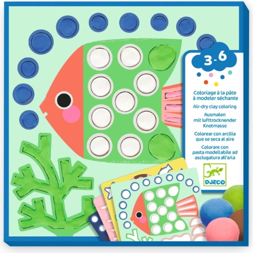 Djeco Set mit Knete Unterwasserwelt