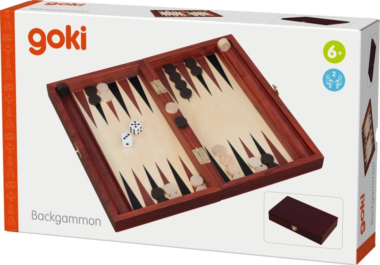 Klassisches Backgammon in Holz-Ausführung