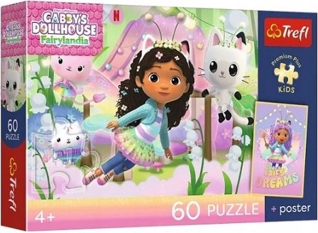 Trefl Premium Plus Kids Kinderpuzzle Gabi und das Katzenabenteuer 60 Teile