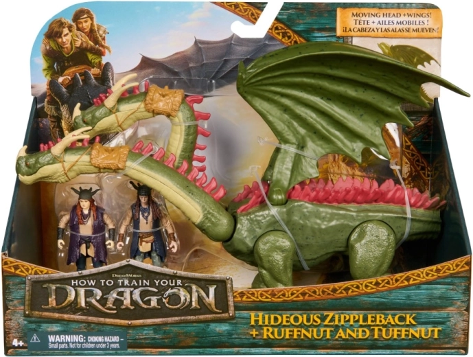 Drachenzähmen leicht gemacht – Drache Zippleback und die Zwillinge Raffnuss und Taffnuss Action-Set