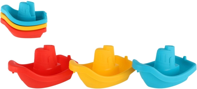 Plastik-Boote für Wasser – Set mit 3 Stück