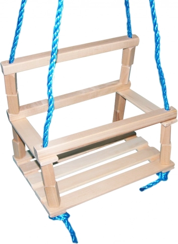 Holz-Kinderschaukel für Innen- und Außenbereich