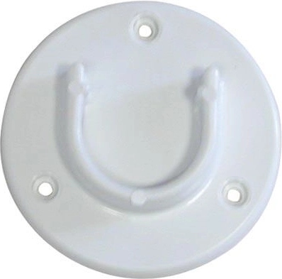 Geteilte Schrankrosette, weiß, Kunststoff (Packung 50 Stk.)