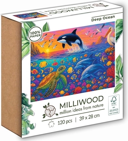 Milliwood Kinderpuzzle Deep Ocean, 120 Teile