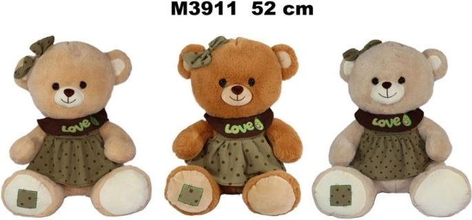 Plüschbär im Kleid 52 cm - 1 Stück