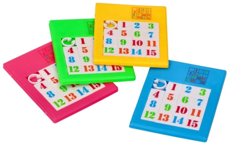 Logik-Schiebepuzzle mit Zahlen - 1 Stück