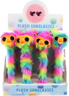 Plüsch-Kugelschreiber Ente mit Brille