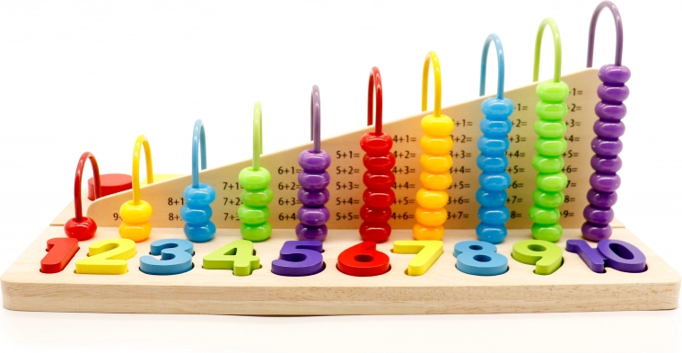 Bildungsholzspielzeug mit Perlen-Abakus ECOTOYS