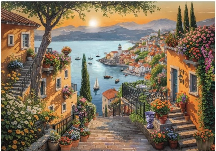 Puzzle Treppe zum Hafen 1500 Teile