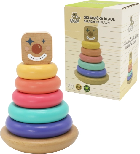 Babu Karneval-Stapelpyramide aus Holz