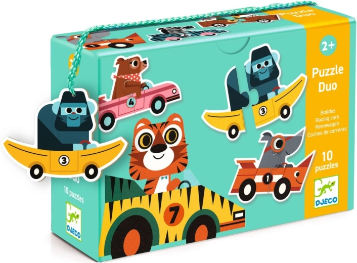Djeco Duo-Puzzle Rennwagen