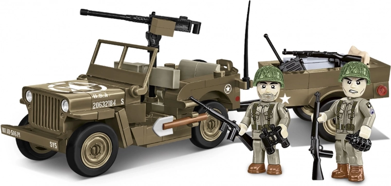 COBI Bausteine Jeep WILLYS MB mit Anhänger 1:35
