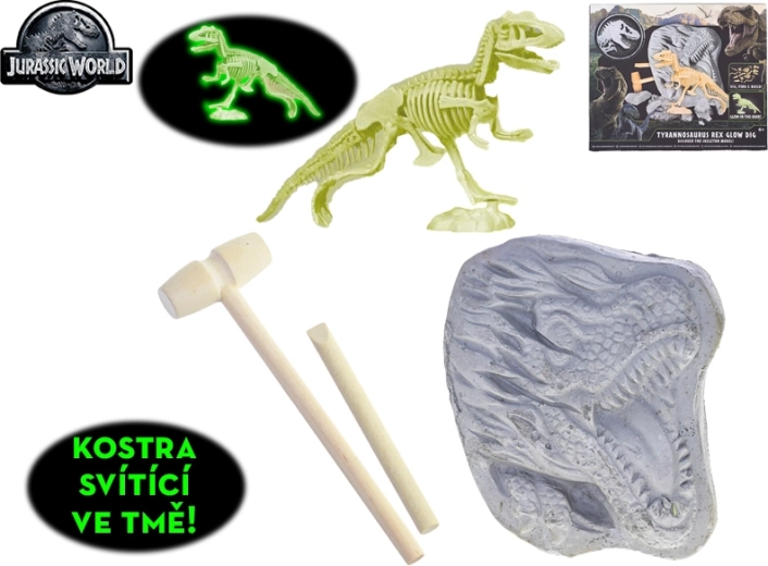 Jurassic World: T-Rex-Skelett ausgraben – leuchtet im Dunkeln