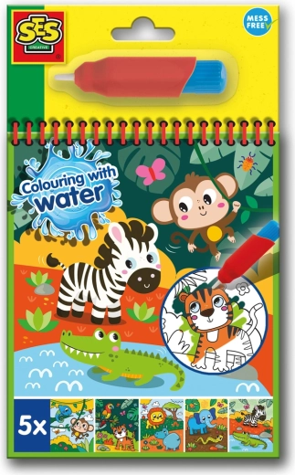 Wasser-Malspaß – Safari Ausmalbilder für Kinder