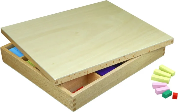 Praktische Aufbewahrung in einer Holzbox