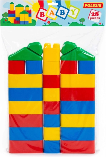 Polesie Baby Bausteine für Kinder, 28 Teile