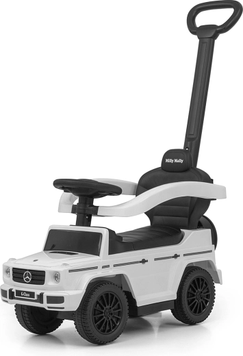 Milly Mally Rutschauto mit Schubstange Mercedes G350d weiß