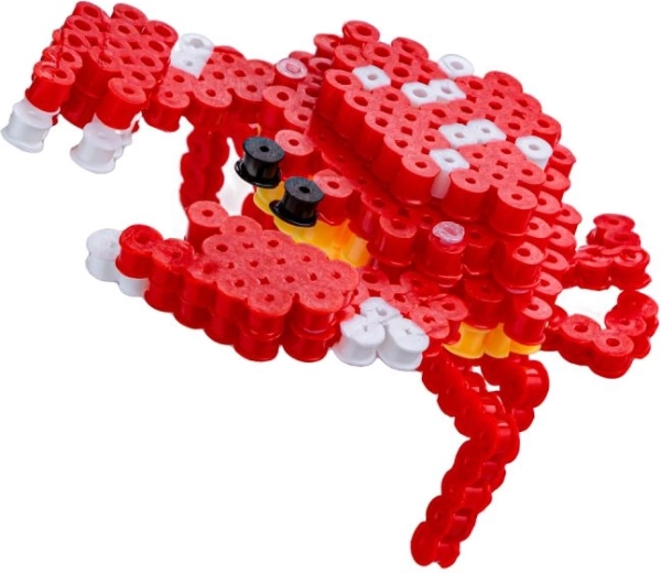 3D-Krabbe aus Perlen – räumliches Ergebnis