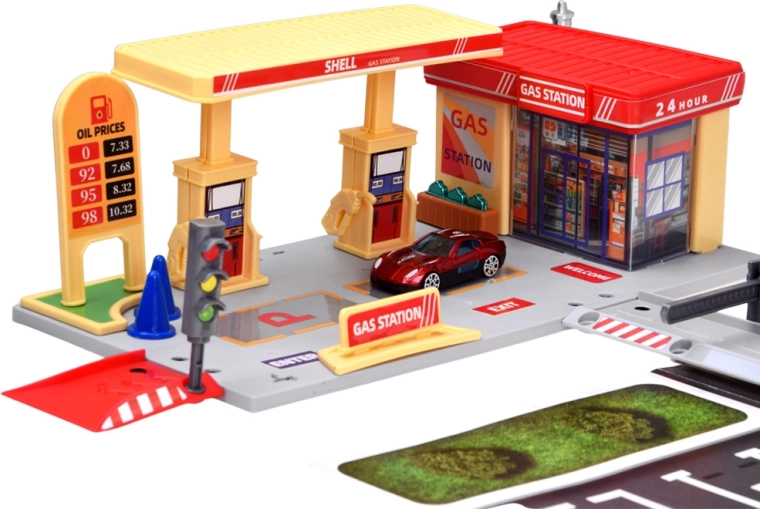Tankstelle für realistisches Spielen