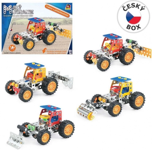 Kleiner Mechaniker Traktor mit Werkzeug