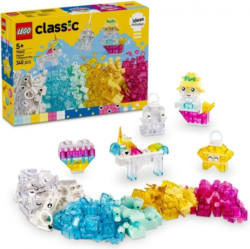LEGO Classic Magische Box mit transparenten Steinen