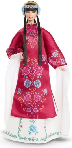 Barbie Collectors – Puppe Der Welt: Chinesisches Neujahr, Limitierte Sammlerpuppe Im Roten Kleid Mit Traditionellen Motiven