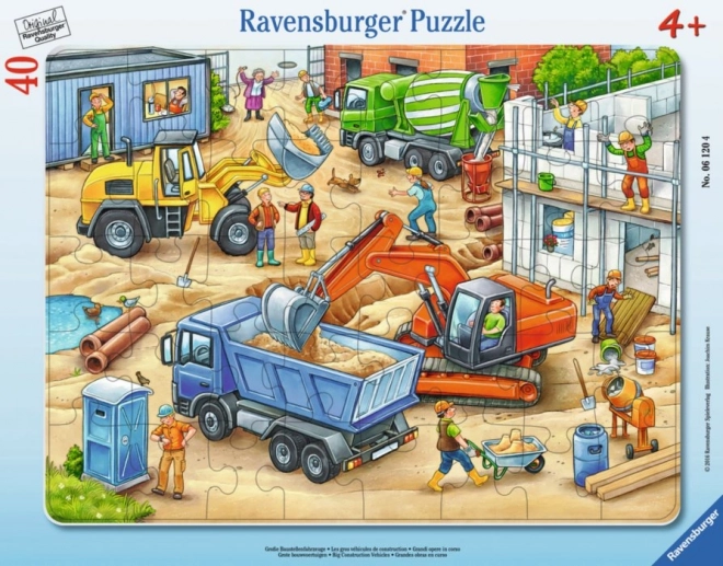 Ravensburger Puzzle Große Baufahrzeuge 40 Teile