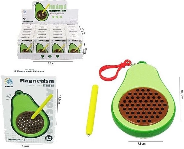Magnetisches Zeichentablett in Avocadoform