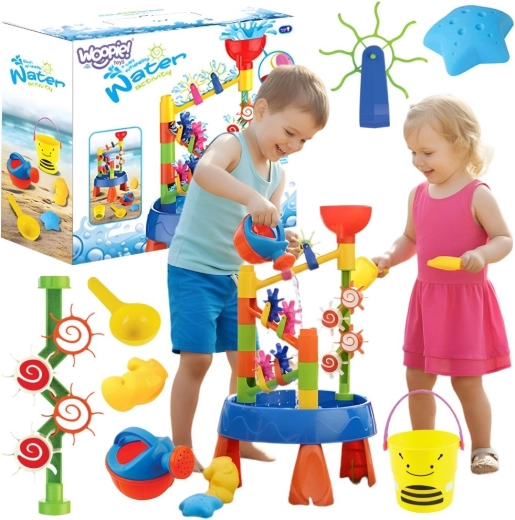 WOOPIE Wassertisch 2 in 1 mit Wasserfall und Sandkasten