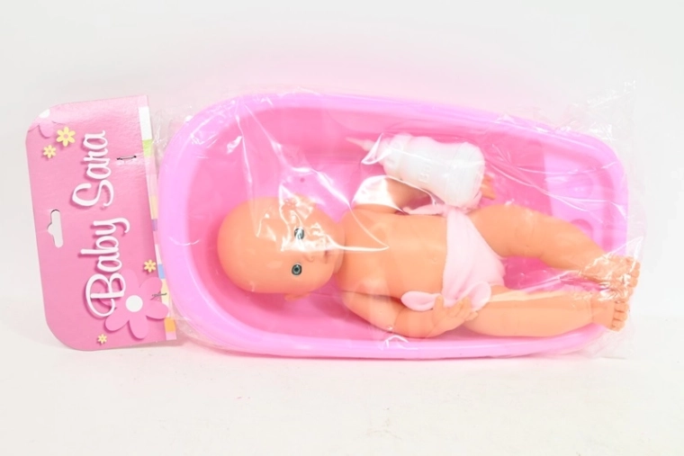 Puppe Sara in der Badewanne 39 cm