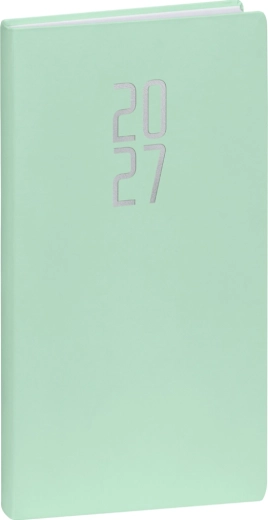 Notique Taschenkalender Ponza 2027 mintfarben 9 × 15,5 cm