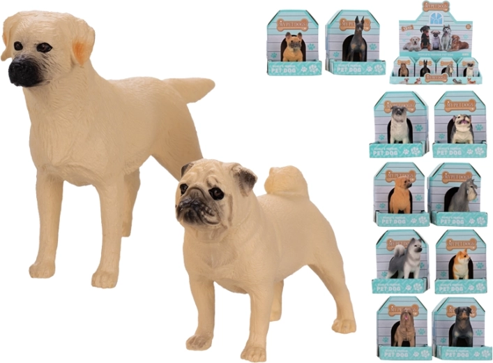 Set mit Hundefiguren 6,5–12 cm – 12 realistische Rassen
