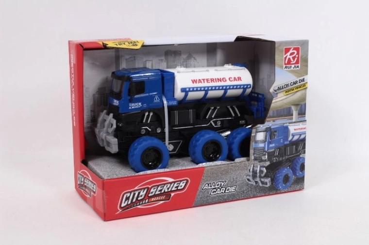 Tankwagen auf 6 Rädern mit Licht und Sound (19 cm)