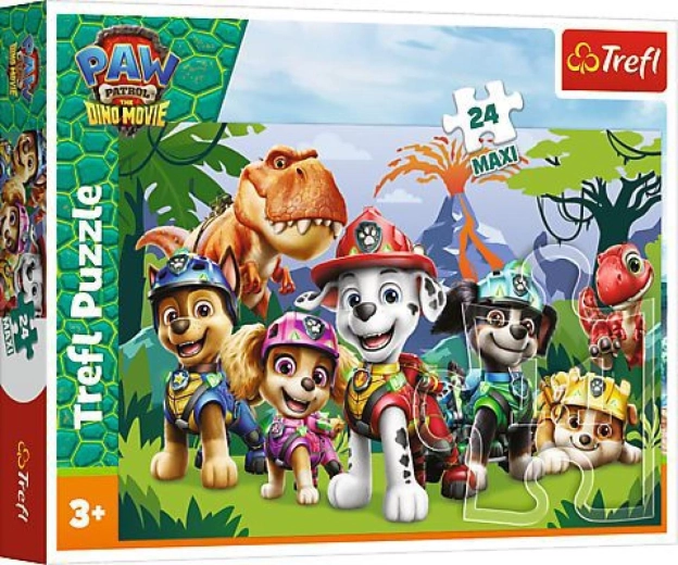 Maxi-Puzzle 24 Teile Paw Patrol Dino Movie – Prähistorische Freundschaft 60 × 40 cm
