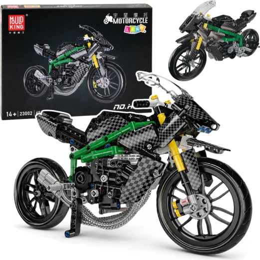 Konstruktionsbausatz Rennsportmotorrad Schwarz – 656 Teile