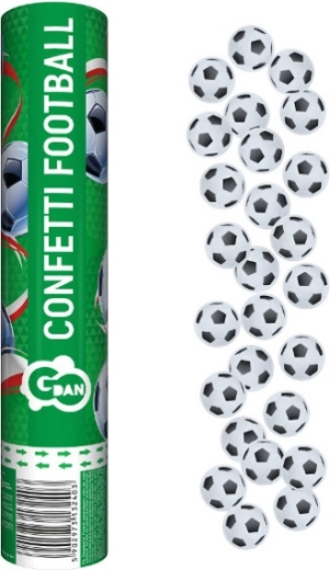 Pneumatische Papierkonfetti Fußball