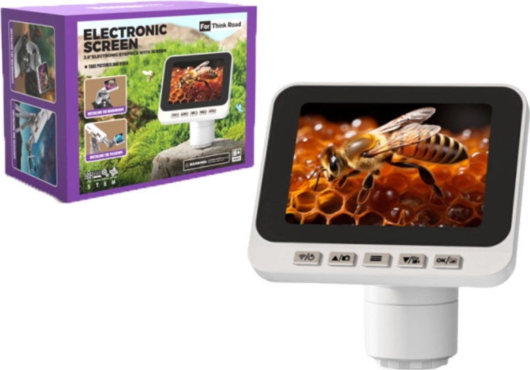Digitales elektronisches Okular mit 2,8" LCD und Wi‑Fi für Mikroskope und Teleskope