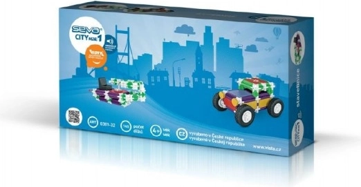 Kunststoff-Baukasten SEVA City mini 1 mit Soundmodulen, 145 Teile