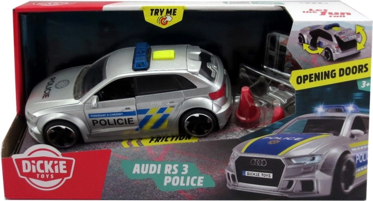 Dickie Audi RS3 tschechische Polizei mit Licht und Sound