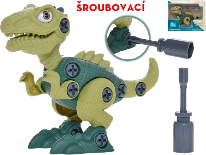 Schraubbarer Dinosaurier 21 cm – interaktives Bauset für Kinder