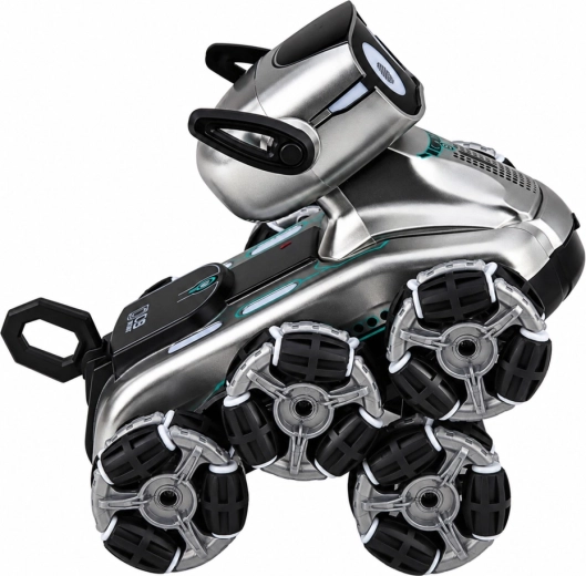 8 multidirektionale Räder und bewegliche Arme