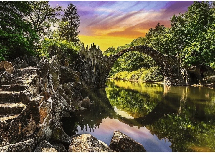 Eindrucksvolles Motiv der Rakotzbrücke