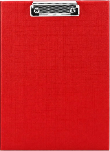 Format A4 und auffällige rote Farbe