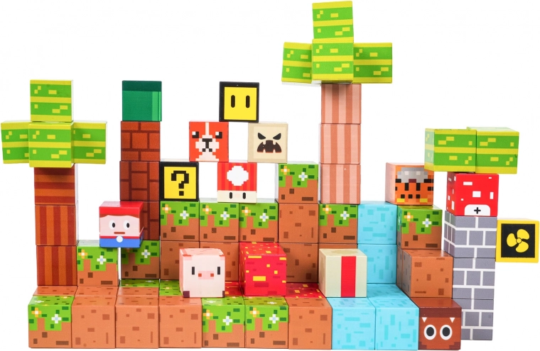 Kreativer Pixel-Look und leuchtende Farben