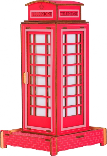 Holz-3D-Puzzle Telefonzelle