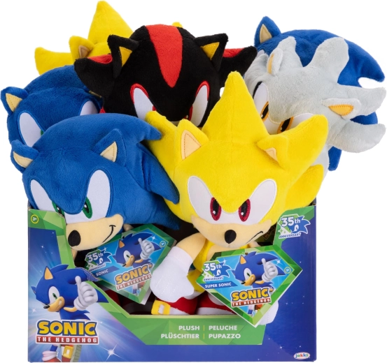 Sonic the Hedgehog Plüschfigur 23 cm (Wave 14, verschiedene Varianten) - 1 Stück