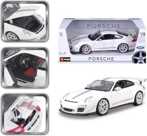 Metallmodell Porsche 911 GT3 RS 4.0 1:18 – Bburago, weiß