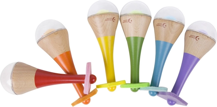 Rassel und Maracas in einem